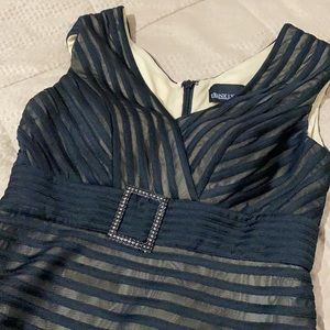 Black/nude lining cocktail dress. Size 4